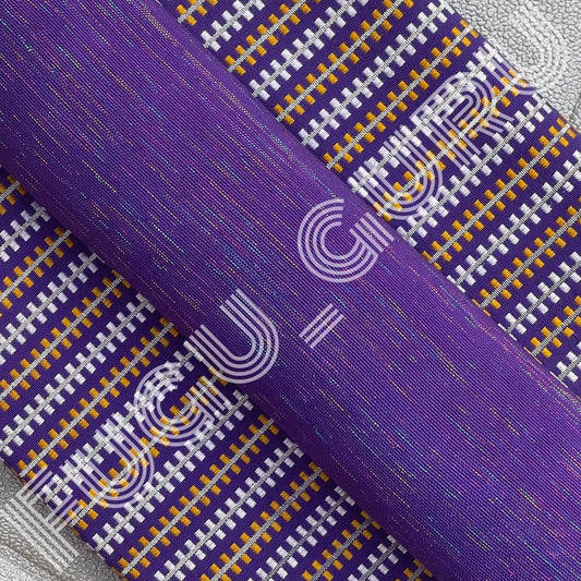 Fugu Guru New Fashion Brand Collection gives highest quality Striped Bonwire Kente Cloth/ FG131