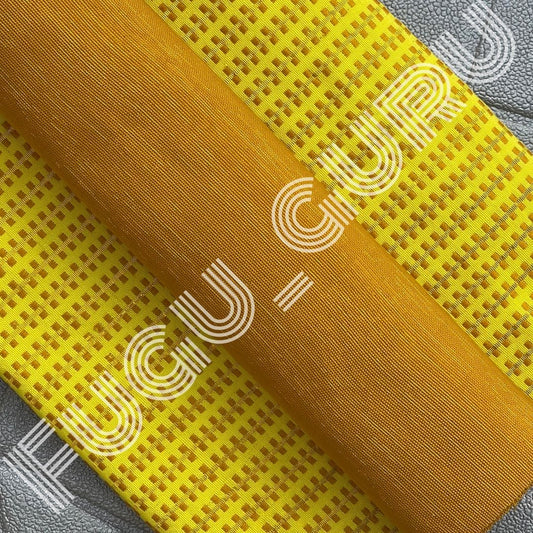 Fugu Guru New Fashion Brand Collection gives highest quality Striped Bonwire Kente Cloth/ FG135