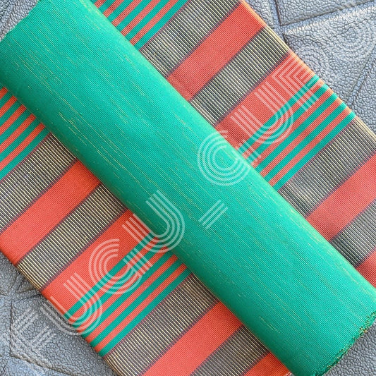 Fugu Guru New Fashion Brand Collection gives highest quality Striped Bonwire Kente Cloth/ FG170