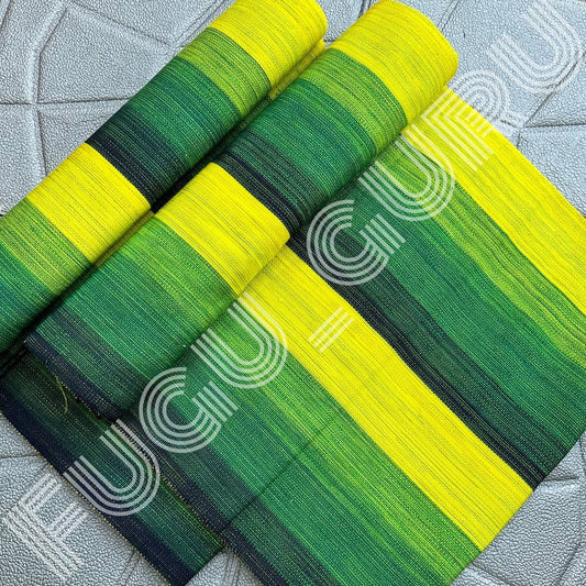 Fugu Guru New Fashion Brand Collection gives highest quality Striped Bonwire Kente Cloth/ FG190