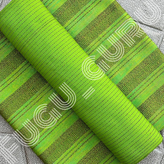 Fugu Guru New Fashion Brand Collection gives highest quality Striped Bonwire Kente Cloth/ FG193