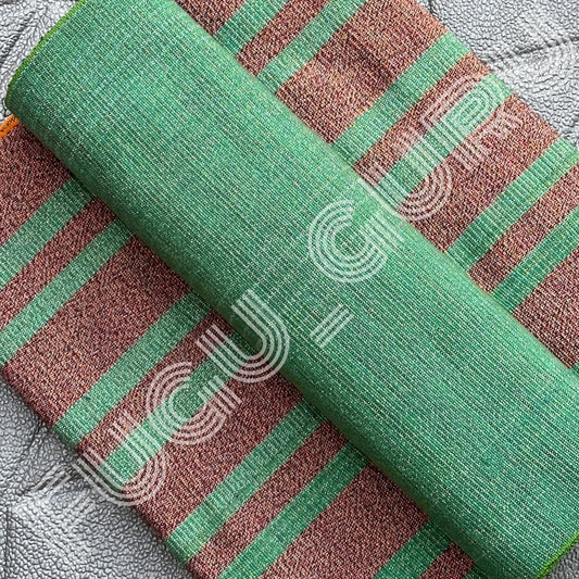 Fugu Guru New Fashion Brand Collection gives highest quality Striped Bonwire Kente Cloth/ FG212