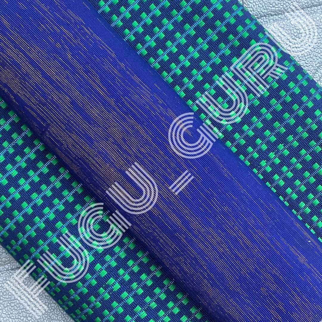 Fugu Guru New Fashion Brand Collection gives highest quality Striped Bonwire Kente Cloth/ FG146