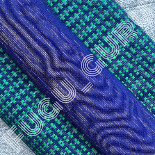 Fugu Guru New Fashion Brand Collection gives highest quality Striped Bonwire Kente Cloth/ FG146