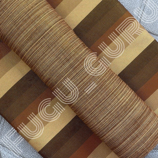 Fugu Guru New Fashion Brand Collection gives highest quality Striped Bonwire Kente Cloth/ FG158