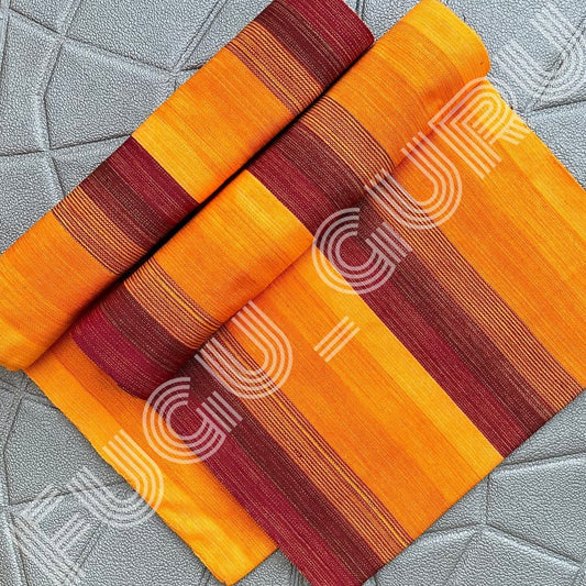 Fugu Guru New Fashion Brand Collection gives highest quality Striped Bonwire Kente Cloth/ FG178