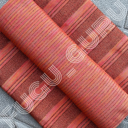 Fugu Guru New Fashion Brand Collection gives highest quality Striped Bonwire Kente Cloth/ FG198