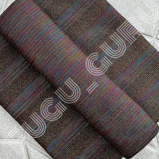 Fugu Guru New Fashion Brand Collection gives highest quality Striped Bonwire Kente Cloth/ FG206