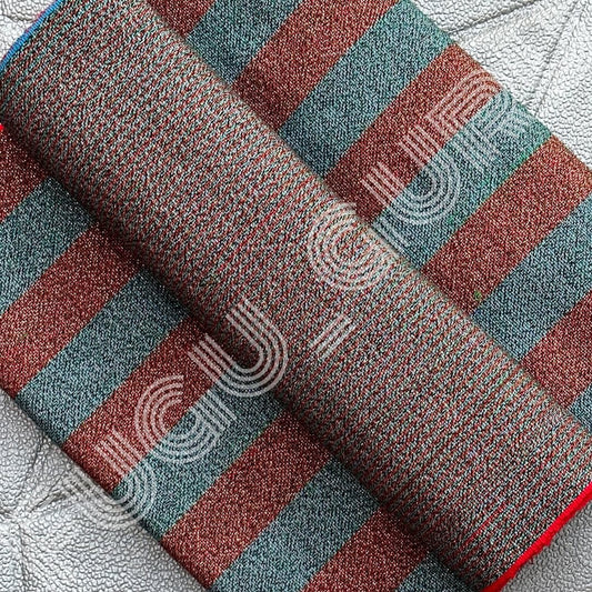 Fugu Guru New Fashion Brand Collection gives highest quality Striped Bonwire Kente Cloth/ FG210