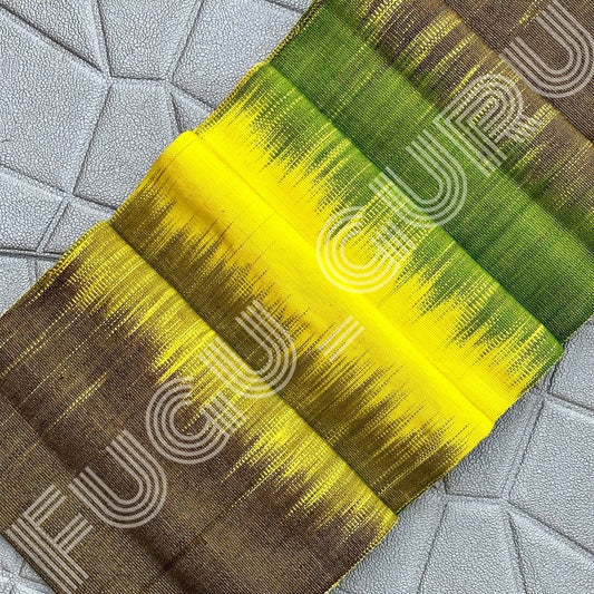 Fugu Guru New Fashion Brand Collection gives highest quality Striped Bonwire Kente Cloth/ FG214