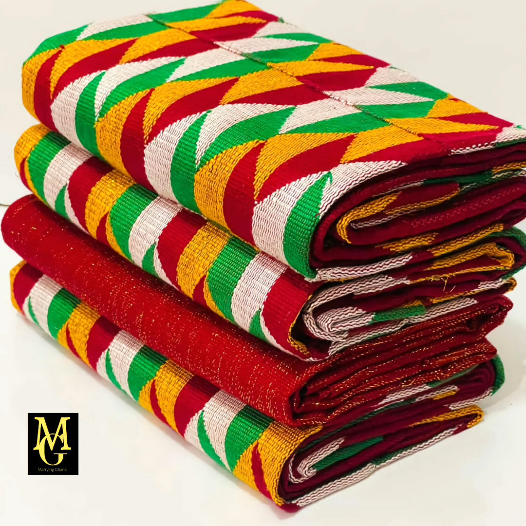 MG Premium Hand Weaved Kente Cloth P614