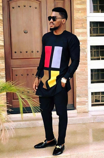 MG Men's Traditional African Wear/ Kafka, African Suit T111