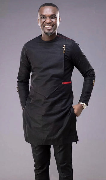 MG Men's Traditional African Wear/ Kafka, African Suit T104