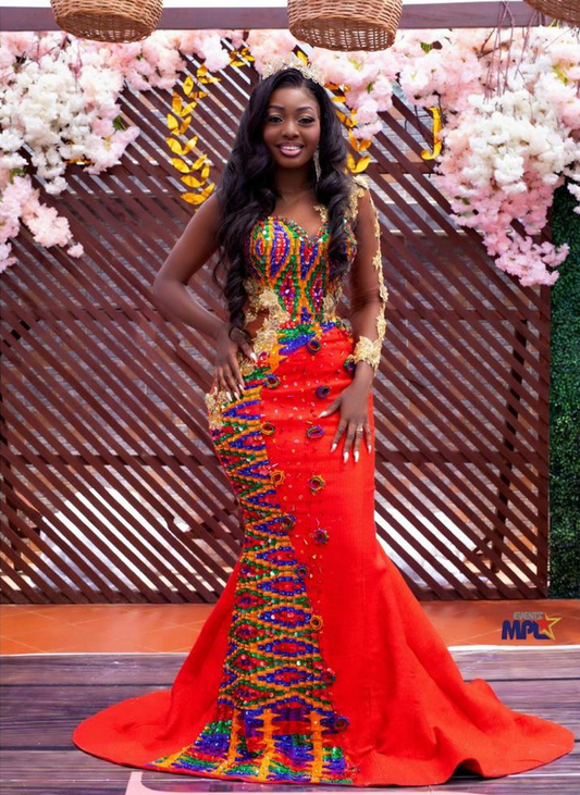 MG Prestigious Traditional Kente Cloth Dress Collection MG Prestigious Traditional Kente Cloth Dress Collection